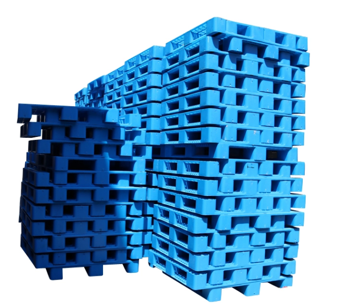3 Runner 4 Way HDPE Plastic Pallets Non Toxic For Food
