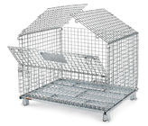 Stackable Warehouse Wire Container Storage Cages Material Handling