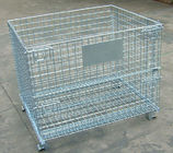 Welded Steel Wire Container Storage Cages Butterfly Wire Mesh Pallet Cages