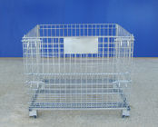 Galvanized Zinc Wire Mesh Container Space Saving Full Visibility