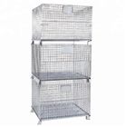 Hot Dip Galvanized Wire Mesh Container Foldable Large Loading Capacity