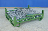 Half Drop Gate Wire Container Storage Cages Four Way Entry Easy To Operate