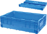 Heavy Duty Blue  Folding Pallet Box High Strength Long Life Span