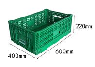 Fold Storage Baskets Ventilated Plastic Stacking Crates With Customer Logo