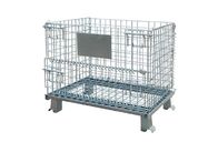 Metal Bin Storage Container Wire Cage Stackable Rolling Metal Security Cage