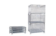 Stackable Folding Mesh Containers Stillage Steel Cages For Storage