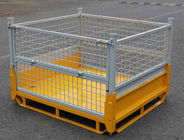 800kg Q235B Steel Industrial Wire Container Stackable For Warehouse