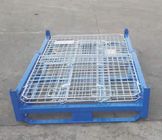 Stackable Powder Coated Wire Mesh Pallet Cages 1500kg Capacity
