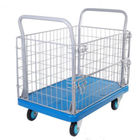 500kgs Wire Mesh Roll Cage Trolley 1200*800*990mm For Warehouse