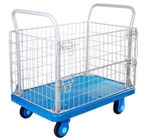500kgs Wire Mesh Roll Cage Trolley 1200*800*990mm For Warehouse
