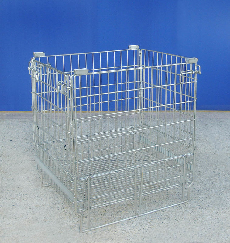 Cellular Mild Steel Metal Mesh Cage Durable Warehouse Wire Mesh Container