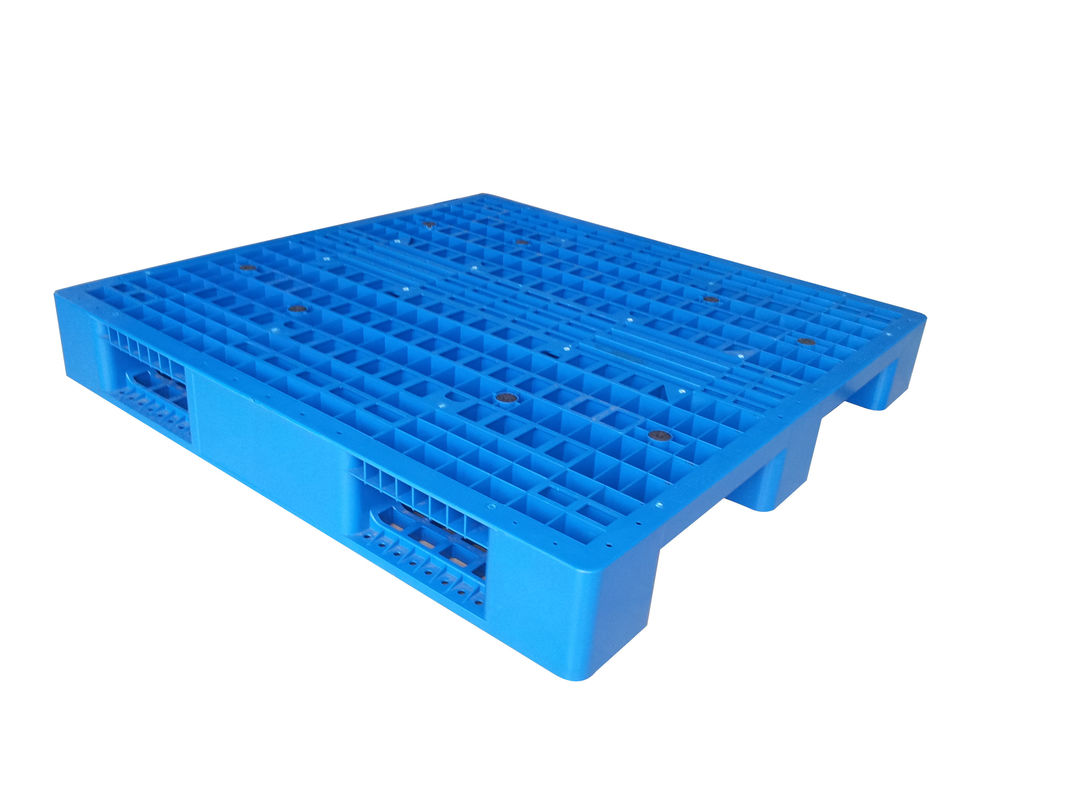 Anti Slip Three Skids Industrial Plastic Pallet , Recycled Plastic Shipping Pallets