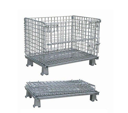Industrial Rigid Wire Mesh Container Big Size  Large Load Capacity