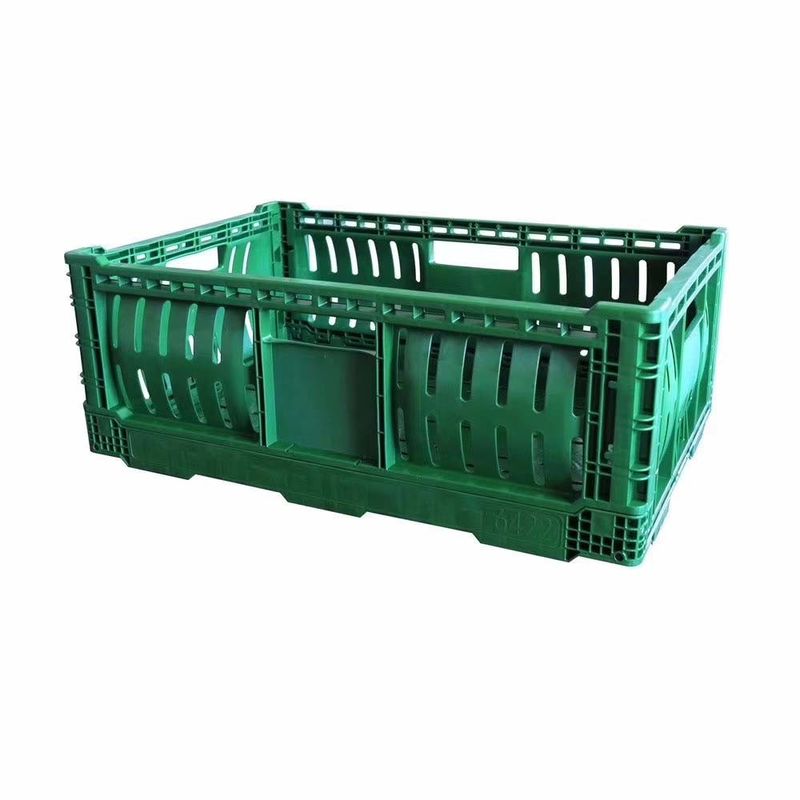 Fold Storage Baskets Ventilated Plastic Stacking Crates With Customer Logo
